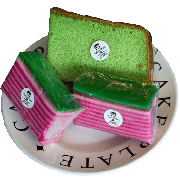 Toko Arum – Pandan Cake en Kuwe Lapis